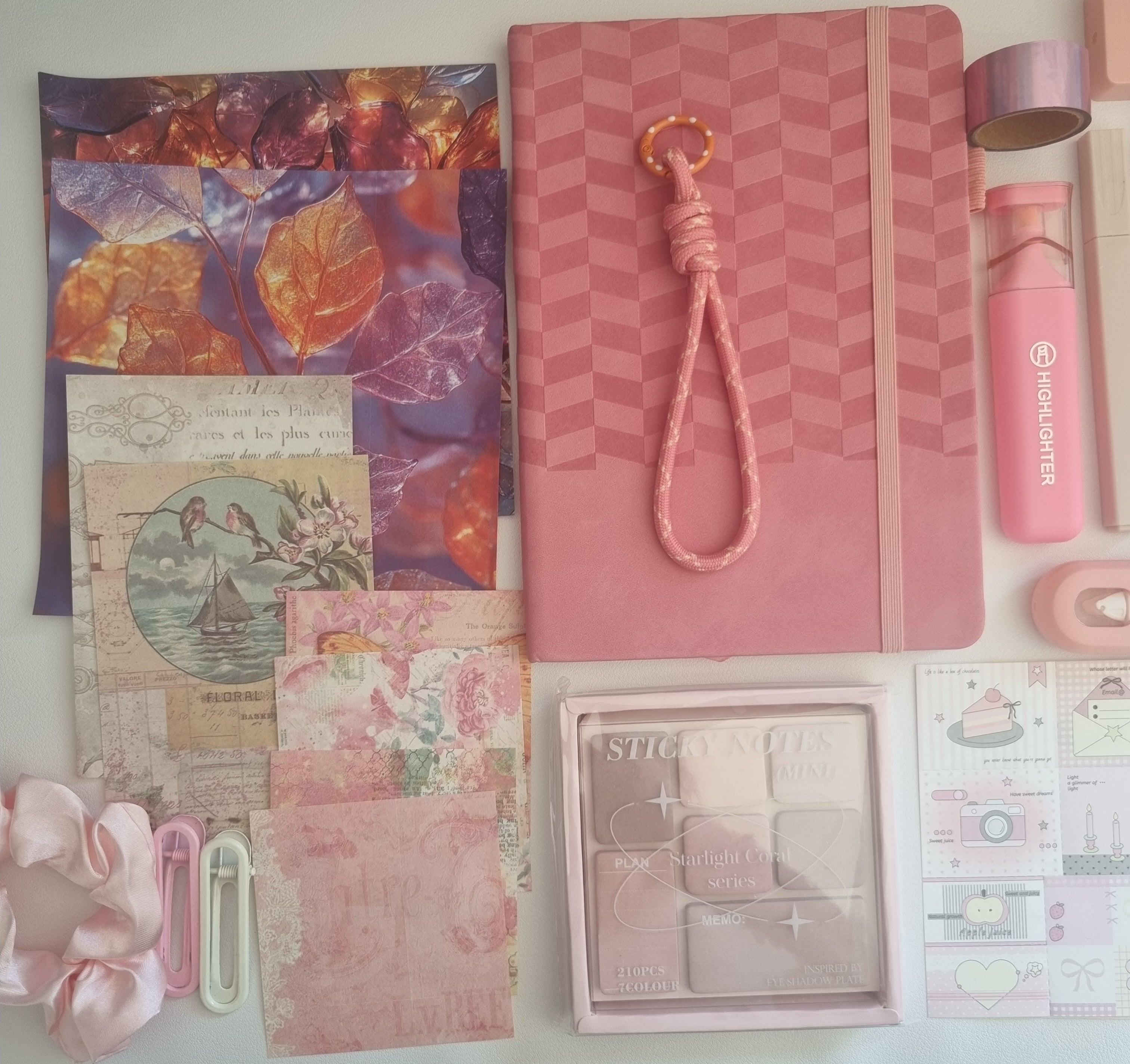 Estetyczny zestaw do scrapbookingu