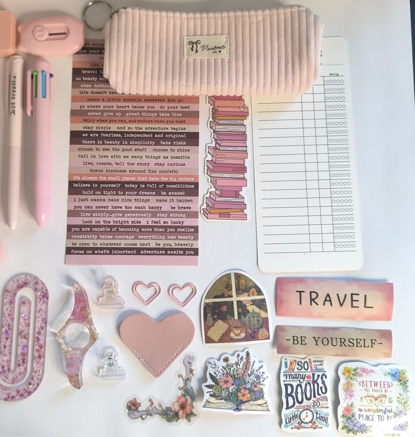 Estetyczny zestaw do scrapbookingu